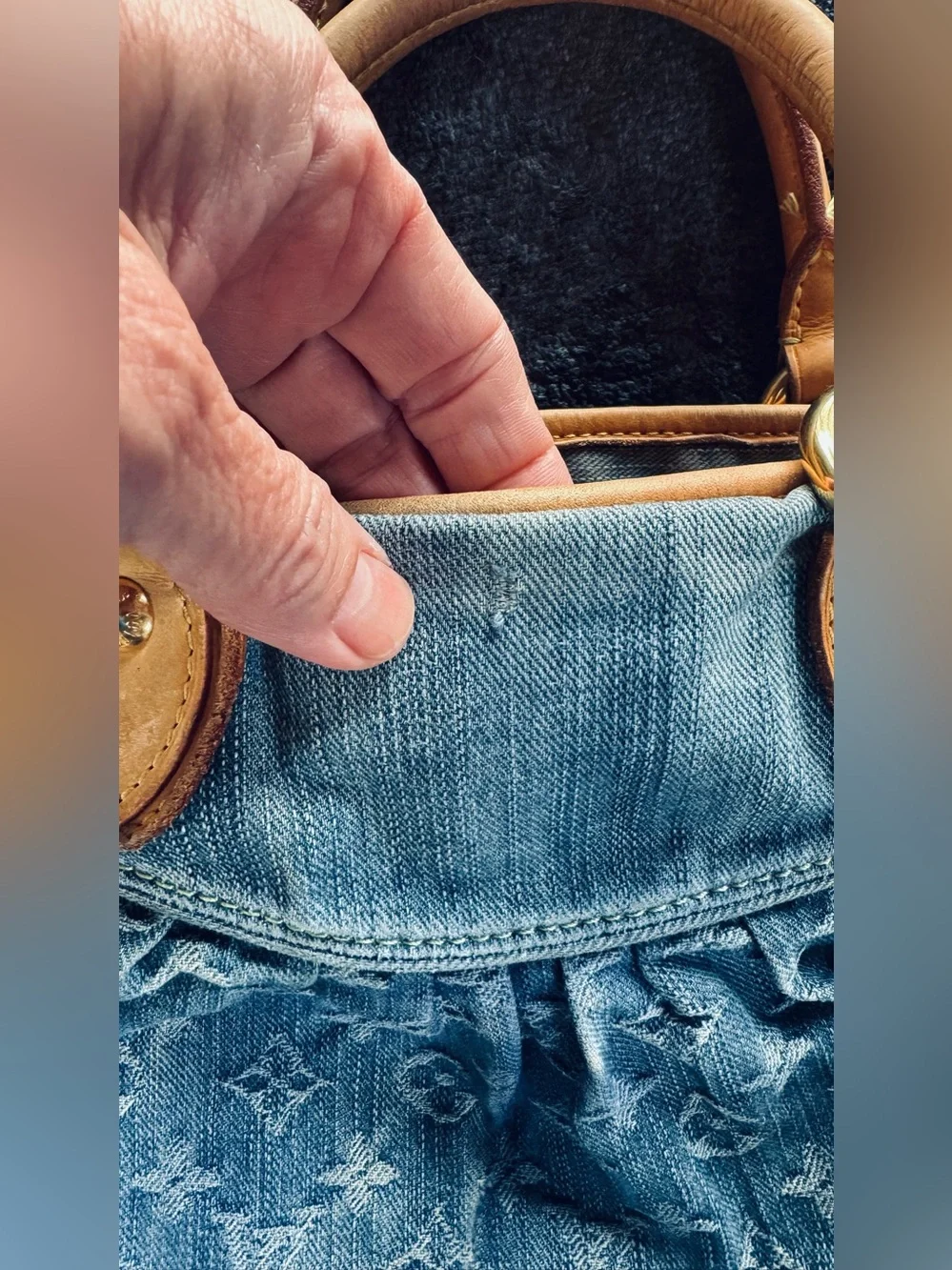 Louis Vuitton Monogram Denim Neo Cabby MM